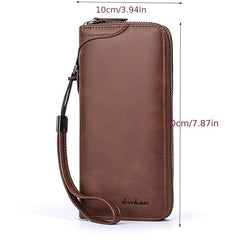 Men's Business Casual Card Slot Clutch Bag with Large Space