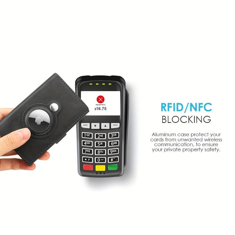 Men's Auto Pop Up Card Holder with Tracker Case