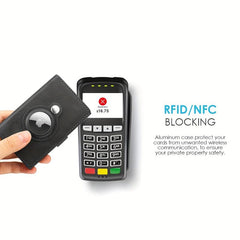 Men's Auto Pop Up Card Holder with Tracker Case