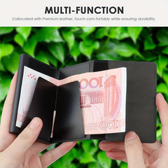 Men's Auto Pop Up Card Holder with Tracker Case