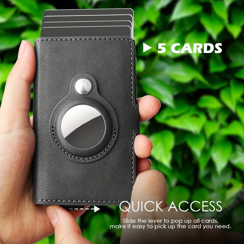 Men's Auto Pop Up Card Holder with Tracker Case