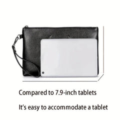 Men's Deer Pattern Handbag Large Capacity Clutch Bag