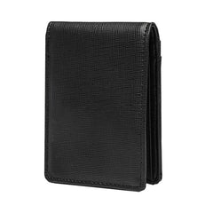 Leather Men Credit Card Holder Wallet Money Clip 6 Card Slots
