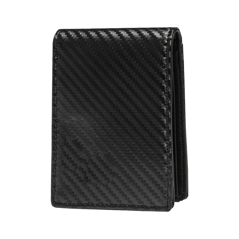 Leather Men Credit Card Holder Wallet Money Clip 6 Card Slots