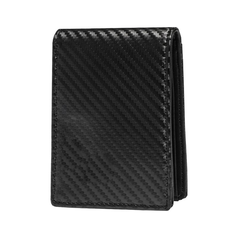 Leather Men Credit Card Holder Wallet Money Clip 6 Card Slots