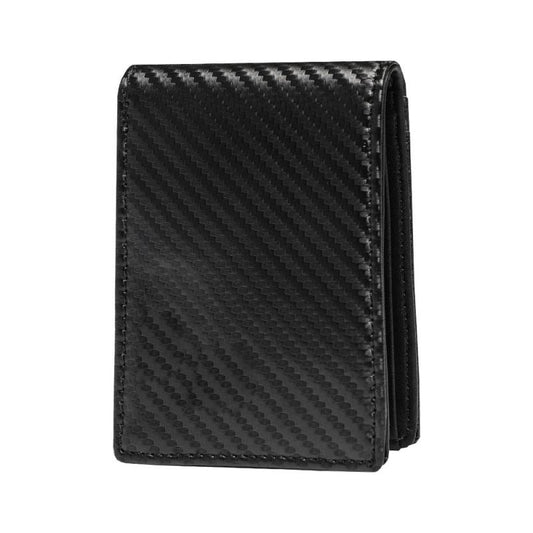 Leather Men Credit Card Holder Wallet Money Clip 6 Card Slots