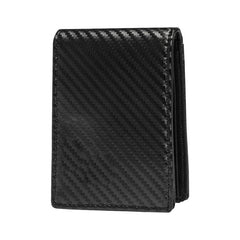 Leather Men Credit Card Holder Wallet Money Clip 6 Card Slots