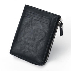 Men's RFID Blocking Bifold Leather Wallet ID Credit Card Holder Zipper Wallet
