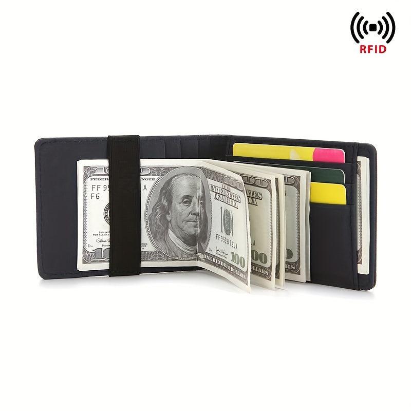 Men's RFID Blocking Card Holder Money Clip Wallet
