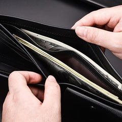 Men's Short Wallet Student Money Clip PU Leather Coin Purse