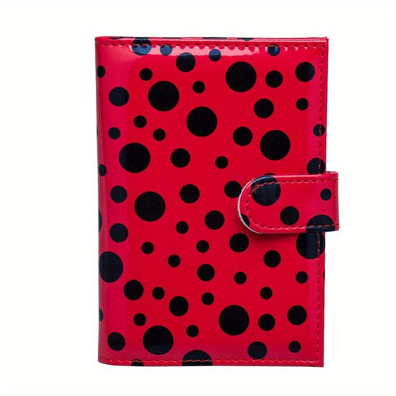 Men's Small Dot Passport Holder with 3 Card Slots