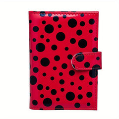 Men's Small Dot Passport Holder with 3 Card Slots
