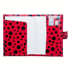 Men's Small Dot Passport Holder with 3 Card Slots