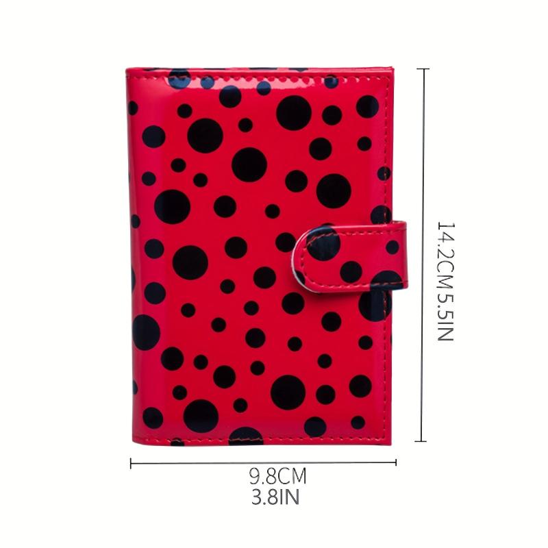Men's Small Dot Passport Holder with 3 Card Slots