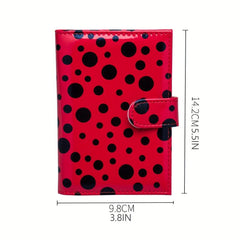Men's Small Dot Passport Holder with 3 Card Slots
