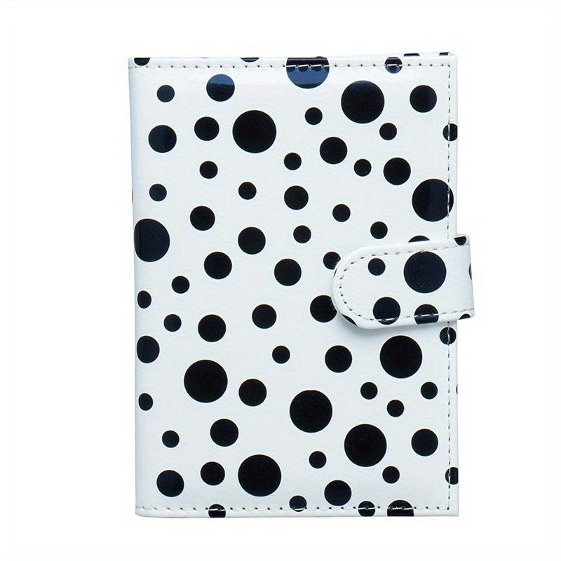 Men's Small Dot Passport Holder with 3 Card Slots