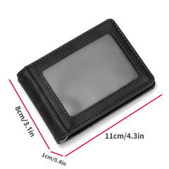 Men's Slim RFID Blocking Leather Wallet