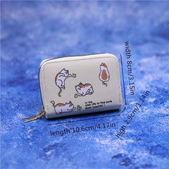 Card Holder Wallet PU Leather Credit Card Case 18 Card Slots Zipper Bag
