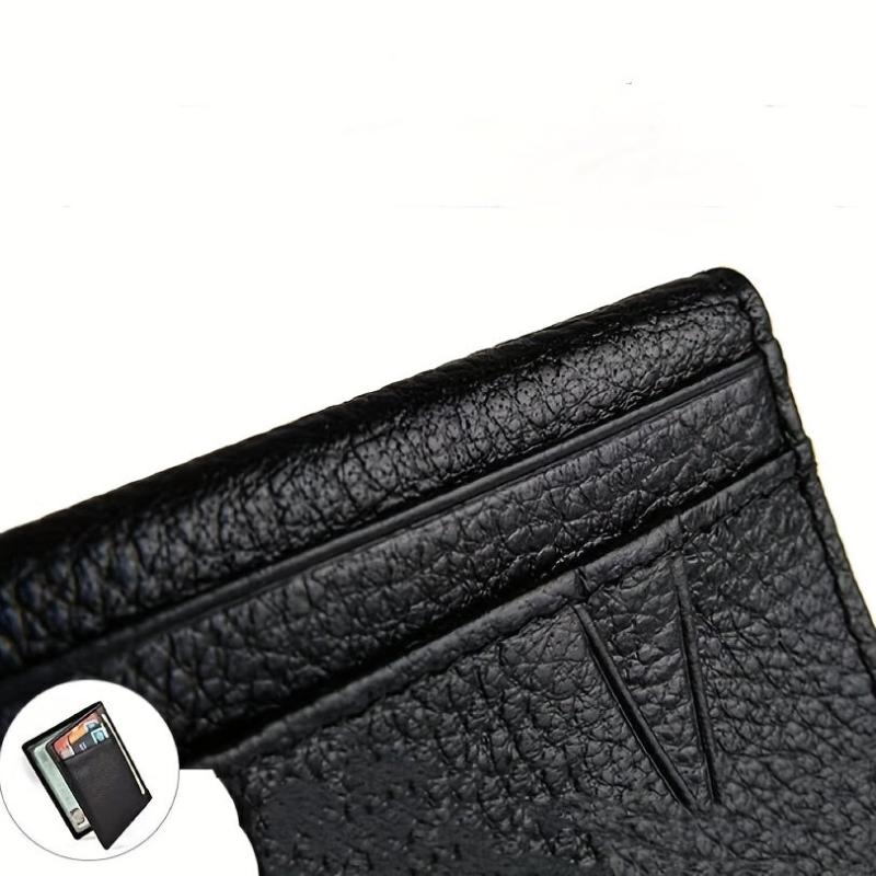 Ultra Thin Cow Leather Wallet Anti Theft Men's Card Bag Real Leather Wallet