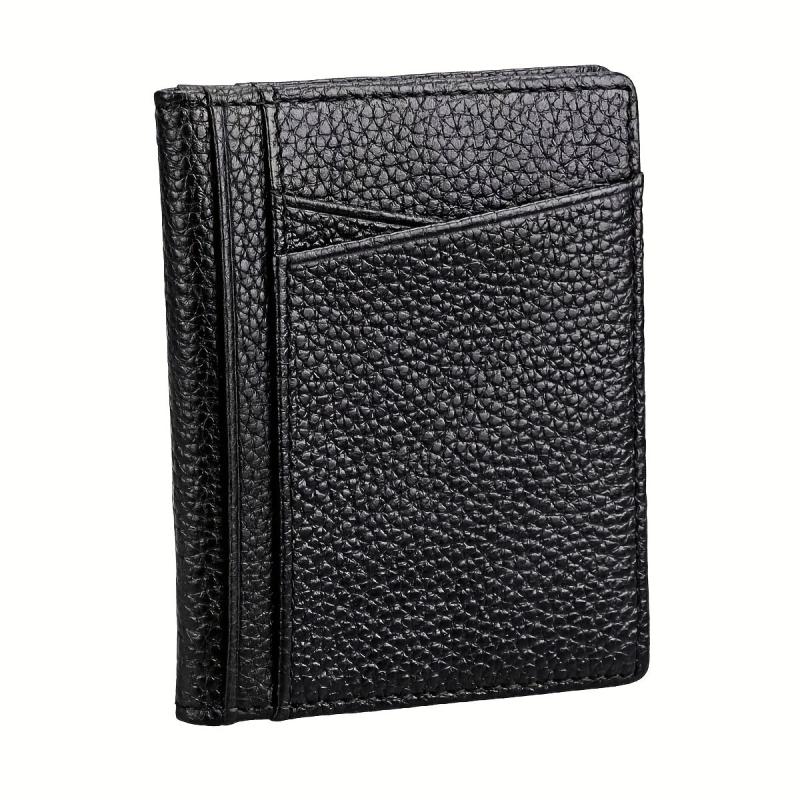 Ultra Thin Cow Leather Wallet Anti Theft Men's Card Bag Real Leather Wallet