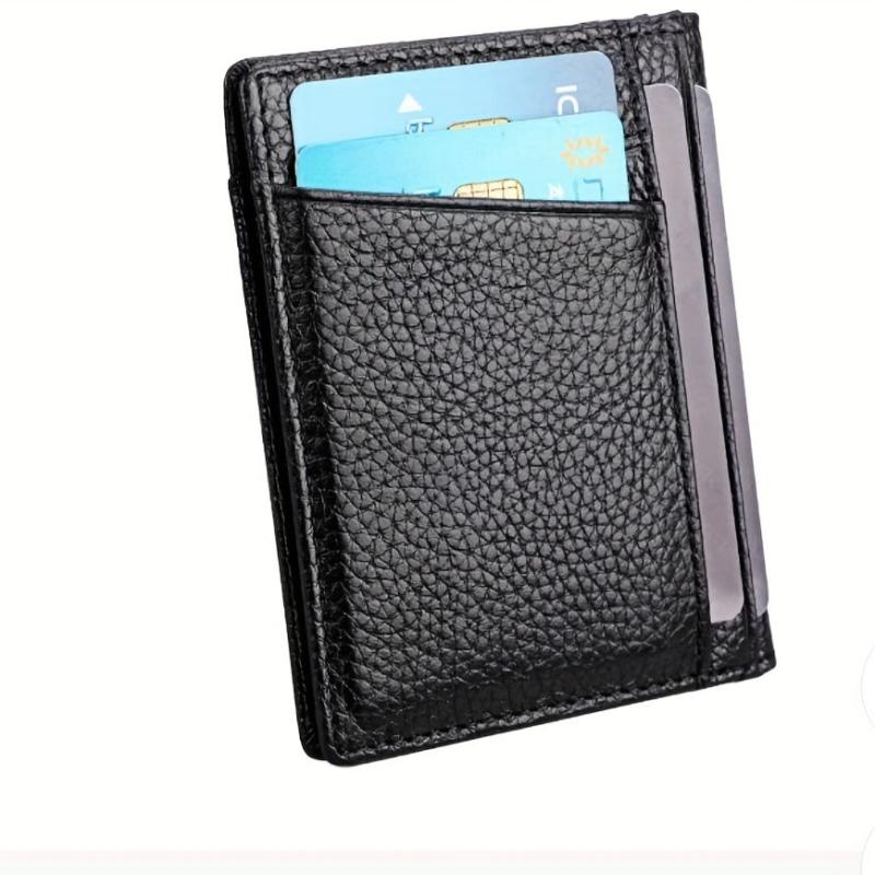Ultra Thin Cow Leather Wallet Anti Theft Men's Card Bag Real Leather Wallet