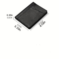 Ultra Thin Cow Leather Wallet Anti Theft Men's Card Bag Real Leather Wallet