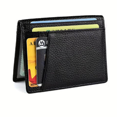Ultra Thin Cow Leather Wallet Anti Theft Men's Card Bag Real Leather Wallet