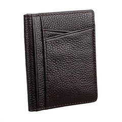 Ultra Thin Cow Leather Wallet Anti Theft Men's Card Bag Real Leather Wallet