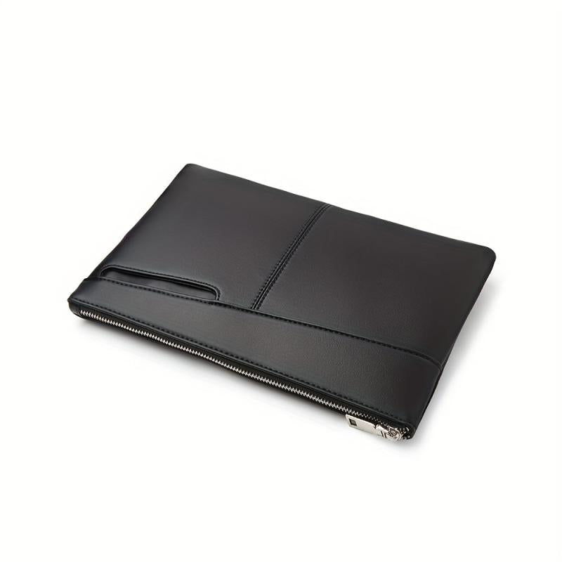 Men's Clutch Bag PU Leather Handbag Wallet Waterproof Business Mobile Phone Bag