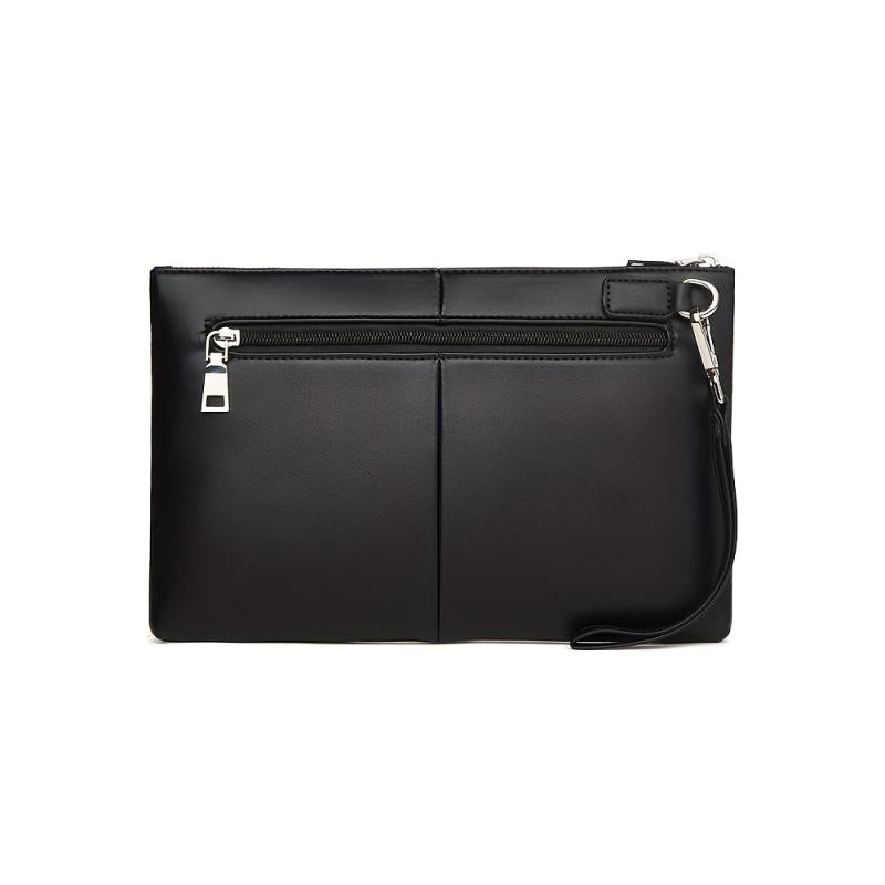 Men's Clutch Bag PU Leather Handbag Wallet Waterproof Business Mobile Phone Bag