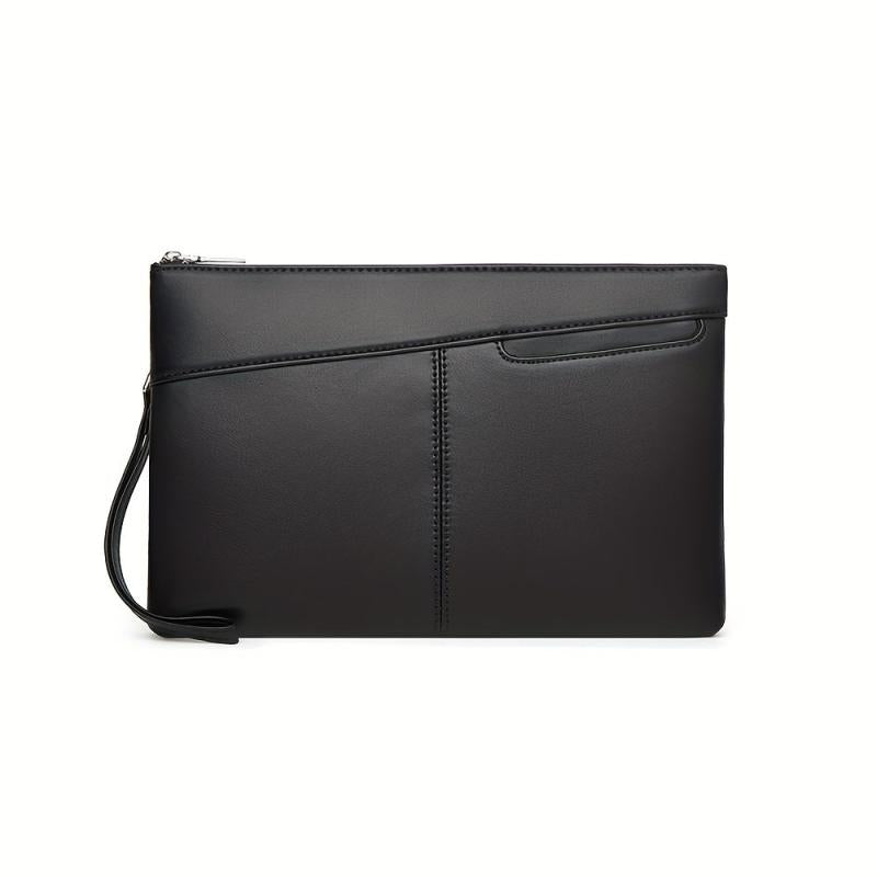 Men's Clutch Bag PU Leather Handbag Wallet Waterproof Business Mobile Phone Bag