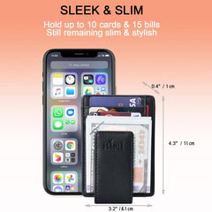 RFID Blocking Money Clip Wallet Men's Minimalist Front Pocket Wallet