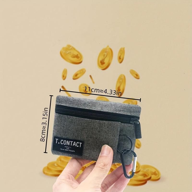 Small Storage Bag Coin Purse With Keychain