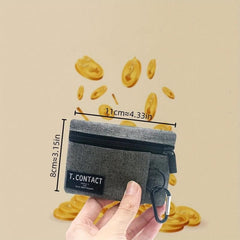 Small Storage Bag Coin Purse With Keychain
