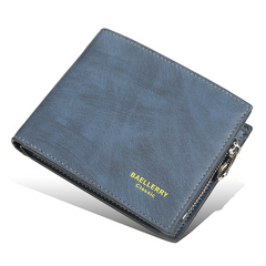 Men's Bifold PU Leather Wallet Coin Purse
