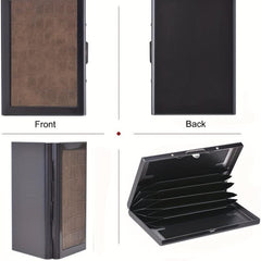 Men's RFID Blocking Credit Card Holder Stainless Steel Card Holder