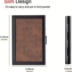 Men's RFID Blocking Credit Card Holder Stainless Steel Card Holder