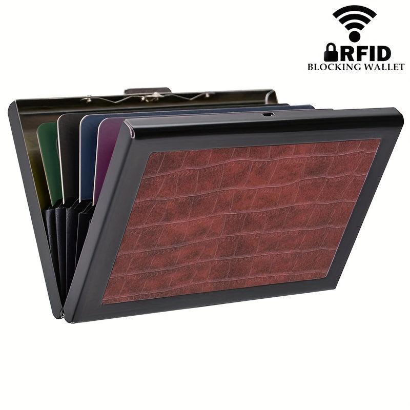 Men's RFID Blocking Credit Card Holder Stainless Steel Card Holder