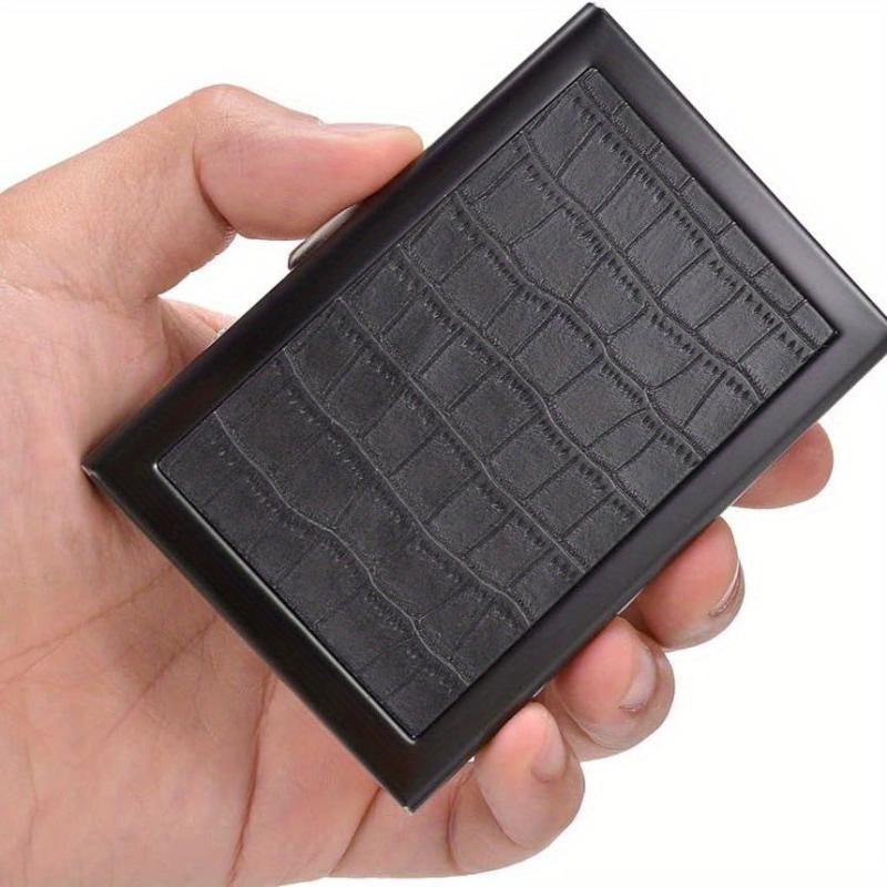 Men's RFID Blocking Credit Card Holder Stainless Steel Card Holder