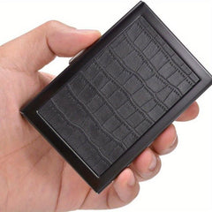 Men's RFID Blocking Credit Card Holder Stainless Steel Card Holder