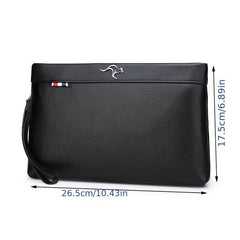 Men's Envelope Clutch Bag Large Capacity PU Handbag For Business