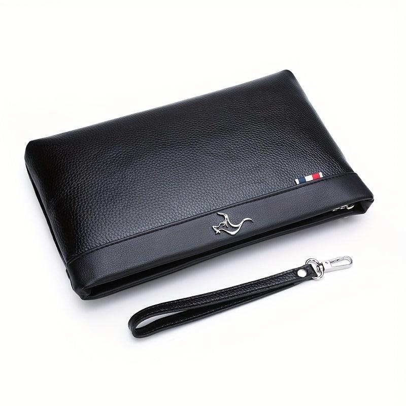 Men's Envelope Clutch Bag Large Capacity PU Handbag For Business