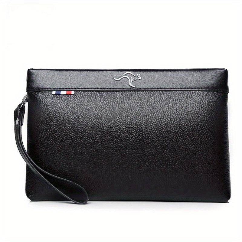 Men's Envelope Clutch Bag Large Capacity PU Handbag For Business