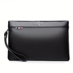 Men's Envelope Clutch Bag Large Capacity PU Handbag For Business