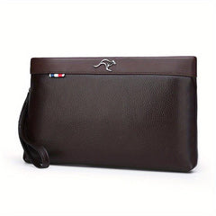 Men's Envelope Clutch Bag Large Capacity PU Handbag For Business