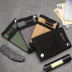 Canvas Outdoor Tactical Coin Purse Multifunctional Mini Wallet
