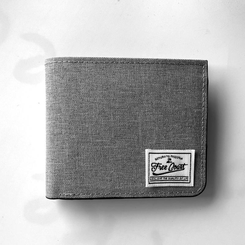 Men's Canvas Short Wallet with Card Slots