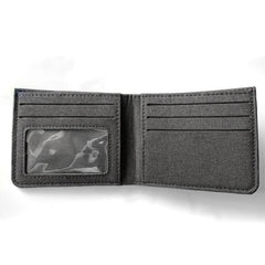 Men's Canvas Short Wallet with Card Slots