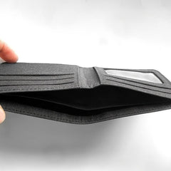 Men's Canvas Short Wallet with Card Slots