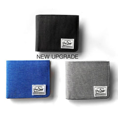 Men's Canvas Short Wallet with Card Slots